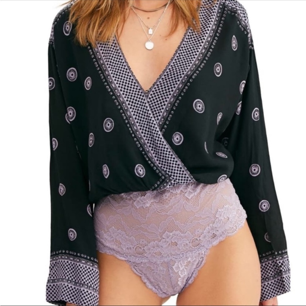 NWT Intimately Free People On Board Long Sleeve Bodysuit